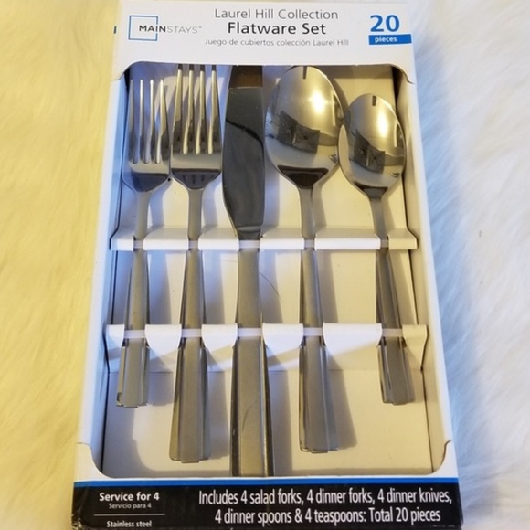 Laurel Hill Other - Laurel Hill 20pc Stainless Steel Flatware Set New